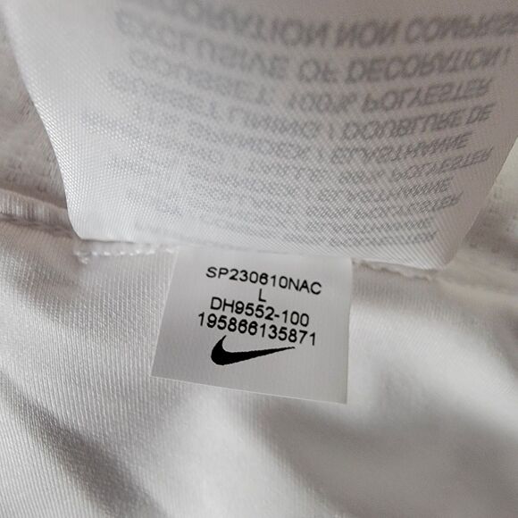 Nike Court Womens Large DriFit Victory Flouncy White Tennis Skort DH9552-100 NWT - Picture 8 of 9